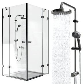 现代淋浴房 花洒